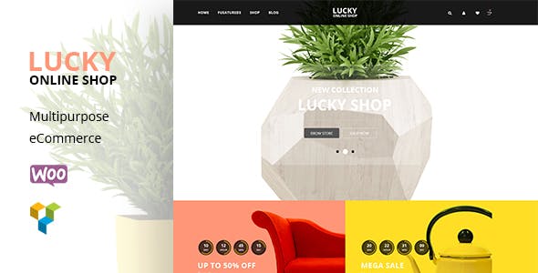 دانلود قالب وردپرس Lucky Shop - پوسته فروشگاهی راست چین وردپرس