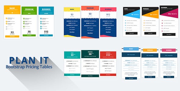 دانلود جداول قیمت بوت استرپ آماده و حرفه ای PLAN IT