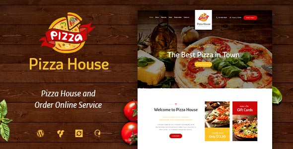 دانلود قالب وردپرس Pizza House - پوسته رستوران و فست فود وردپرس