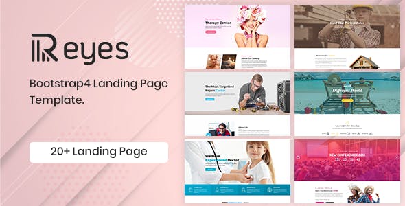 دانلود قالب بوت استرپ Reyes - قالب HTML صفحه فرود حرفه ای
