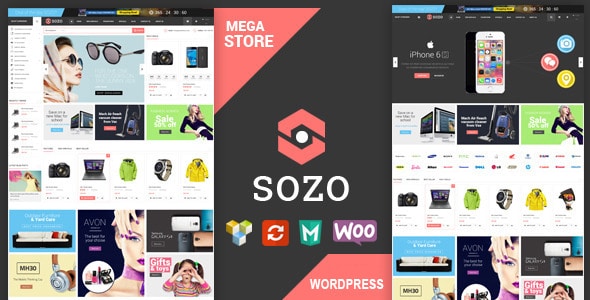 دانلود قالب وردپرس SOZO - پوسته ووکامرس تمام صفحه ووکامرس