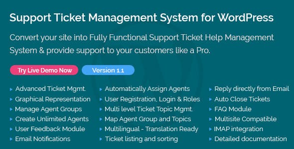 دانلود افزونه وردپرس Support Ticket Management System