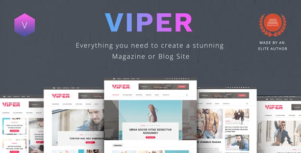 دانلود قالب وردپرس Viper - پوسته چند منظوره وبلاگ و مجله آنلاین وردپرس