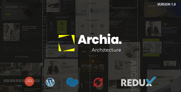 دانلود قالب وردپرس Archia - پوسته معماری و طراحان داخلی وردپرس