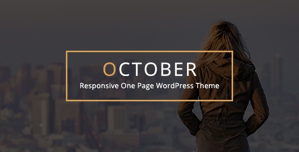 دانلود قالب وردپرس October - پوسته خلاقانه و تک صفحه ای وردپرس