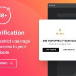 دانلود افزونه وردپرس Age Verification - تایید سن کاربر جهت نمایش وب سایت