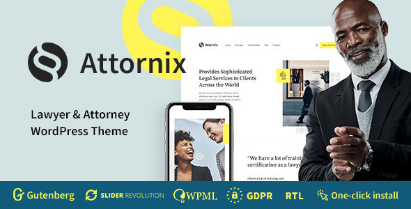 دانلود قالب وردپرس Attornix - پوسته وکالت راست چین وردپرس