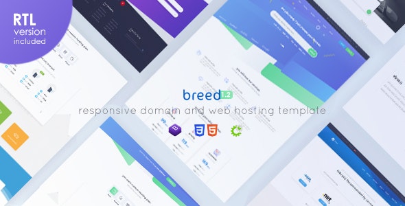 دانلود قالب سایت Breed Hosting - قالب هاستینگ HTML و WHMCS حرفه ای