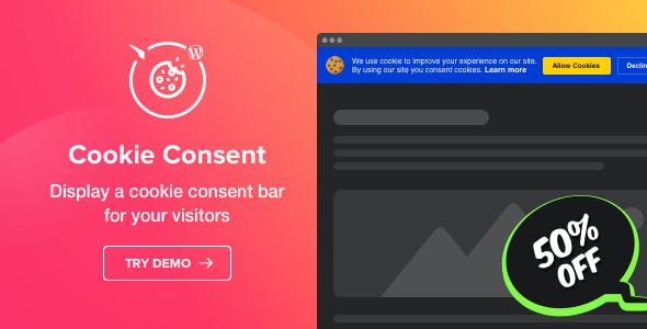 دانلود افزونه وردپرس Cookie Consent - افزونه حرفه ای موافقت با کوکی های وردپرس