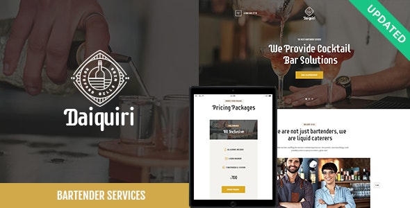 دانلود قالب وردپرس Daiquiri - پوسته سفارش غذا و بیرون بر واکنش گرا وردپرس