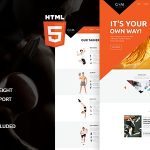 دانلود قالب سایت GYM - قالب HTML باشگاه های ورزشی حرفه ای