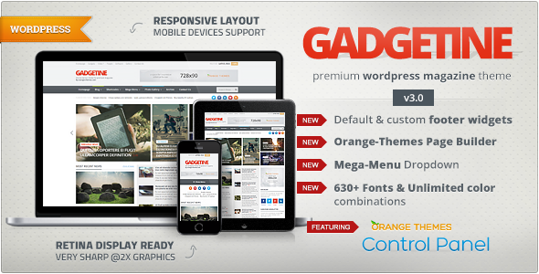 دانلود قالب وردپرس Gadgetine - پوسته وبلاگ و مجله خبری وردپرس