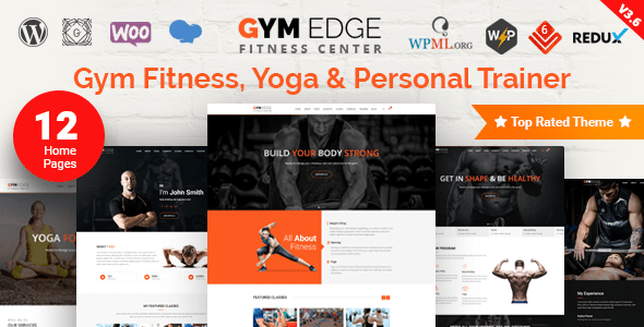 دانلود قالب وردپرس Gym Edge - پوسته باشگاه ورزشی و تناسب اندام وردپرس