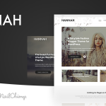 دانلود قالب وردپرس Hannah CD - پوسته وبلاگ و سایت شخصی وردپرس