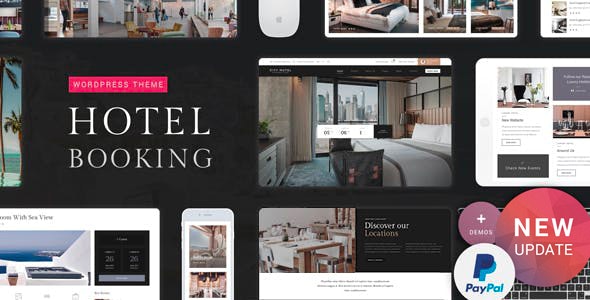 دانلود قالب وردپرس Hotel Booking- پوسته هتل و هتل داری وردپرس