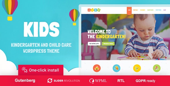 دانلود قالب وردپرس Kids - پوسته مهد کودک و کودکستان راست چین وردپرس