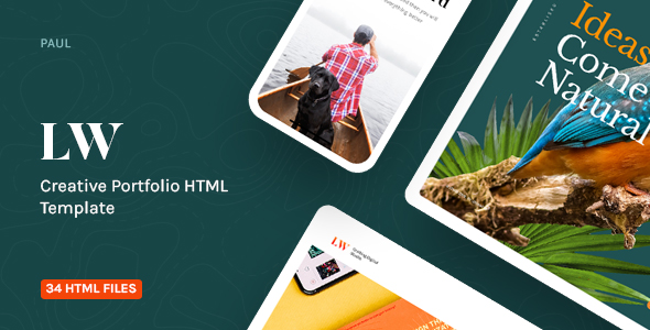 دانلود قالب سایت Lewis - قالب HTML نمونه کار خلاقانه و حرفه ای