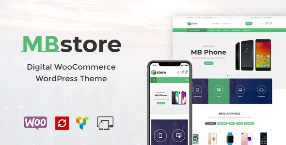 دانلود قالب وردپرس MBStore - پوسته فروشگاه دیجیتال ووکامرس