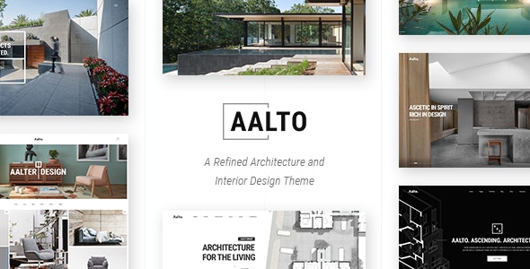 دانلود قالب وردپرس Aalto - پوسته معماری و طراحی داخلی وردپرس