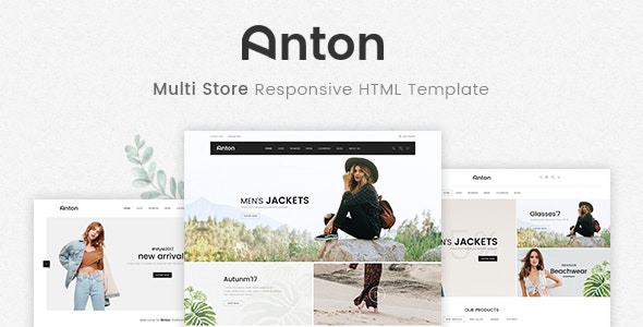 دانلود قالب سایت Anton - قالب HTML چند منظوره فروشگاهی