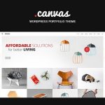 دانلود قالب وردپرس Canvas - پوسته خلاقانه و نمونه کار وردپرس