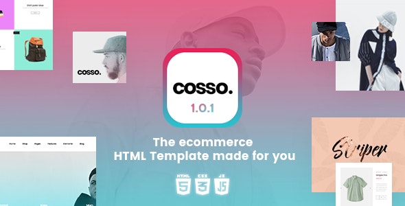 دانلود قالب سایت Cosso - قالب HTML مدرن و واکنش گرا