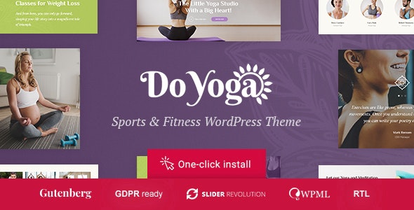 دانلود قالب وردپرس Do Yoga - پوسته باشگاه تناسب اندام راست چین وردپرس