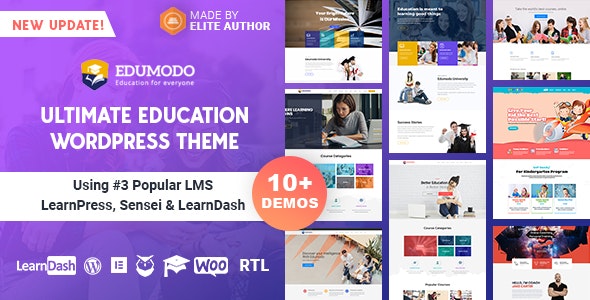 دانلود قالب وردپرس Edumodo - پوسته آموزش و تحصیلات راست چین وردپرس