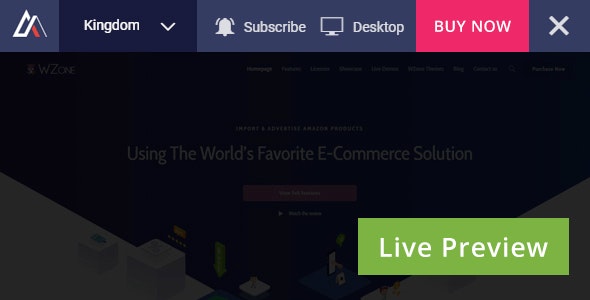 دانلود افزونه وردپرس Envato Live Preview Switch Bar