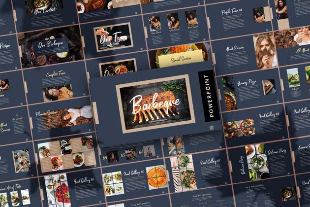 دانلود قالب پاورپوینت Fall Barbeque – به همراه دو نسخه گوگل اسلاید و Keynote