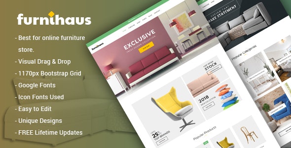 دانلود قالب وردپرس Furnihaus - پوسته فروشگاه مبلمان و لوازم خانگی ووکامرس