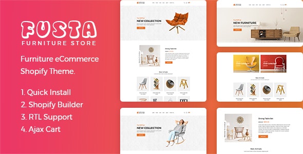 دانلود قالب شاپیفای Fusta - قالب فروشگاهی راست چین و حرفه ای Shopify