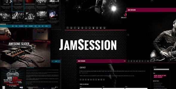 دانلود قالب وردپرس JamSession - پوسته حرفه ای و واکنش گرا موسیقی وردپرس