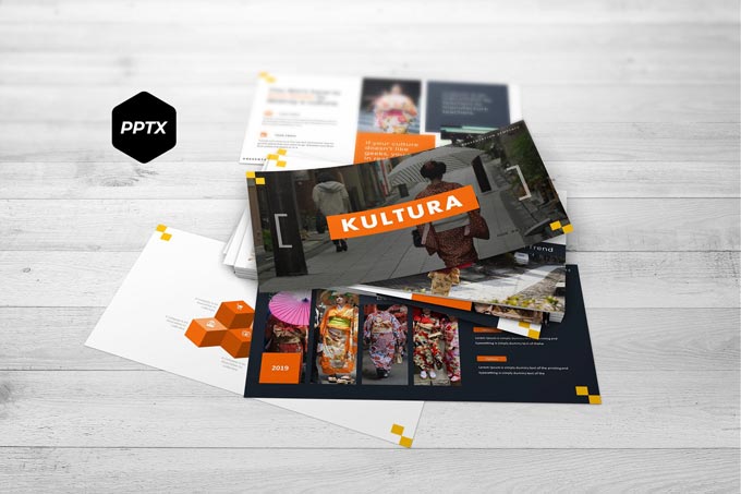 دانلود قالب پاورپوینت Kultura – به همراه دو نسخه گوگل اسلاید و Keynote