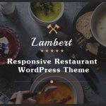 دانلود قالب وردپرس Lambert - پوسته رستوران و کافه واکنش گرا وردپرس