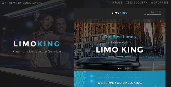 دانلود قالب وردپرس Limo King - پوسته کرایه خودرو و راننده شخصی وردپرس