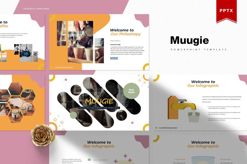 دانلود قالب پاورپوینت Muugie - قالب ارائه آماده و حرفه ای Powerpoint