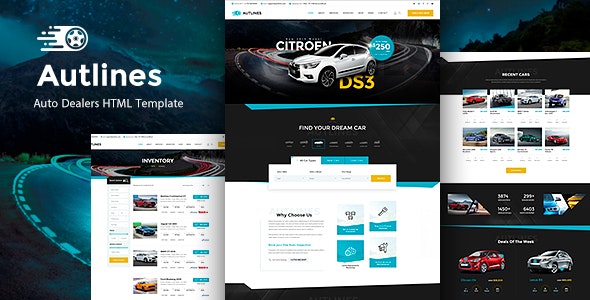 دانلود قالب سایت Autlines - قالب کسب و کار و معاملات آنلاین HTML
