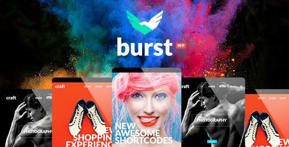 دانلود قالب وردپرس Burst - پوسته خلاقانه و فوق العاده جذاب وردپرس