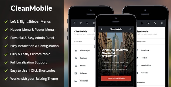 دانلود قالب وردپرس Clean Mobile - پوسته موبایل حرفه ای وردپرس