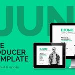 دانلود قالب میوز DJuno - قالب موسیقی و سرگرمی Adobe Muse