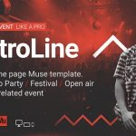 دانلود قالب میوز ElectroLine - قالب تک صفحه ای و حرفه ای Adobe Muse