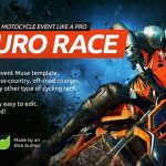 دانلود قالب میوز Enduro - قالب موتور سواری و برگزاری مسابقات Adobe Muse