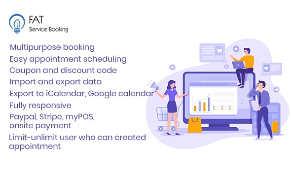 دانلود افزونه وردپرس Fat Services Booking - رزرواسیون و برنامه ریزی خودکار آنلاین