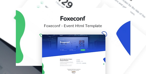 دانلود قالب سایت Foxeconf - قالب واکنش گرا و حرفه ای HTML
