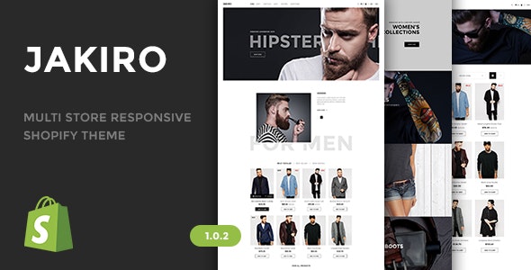 دانلود قالب شاپیفای Jakiro - قالب چند منظوره و واکنش گرا Shopify