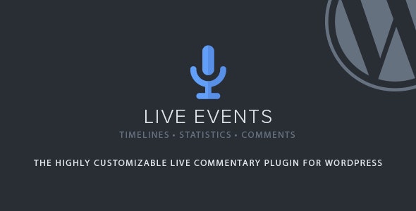 دانلود افزونه وردپرس Live Events - افزونه پیشرفته و حرفه ای مدیریت رویداد