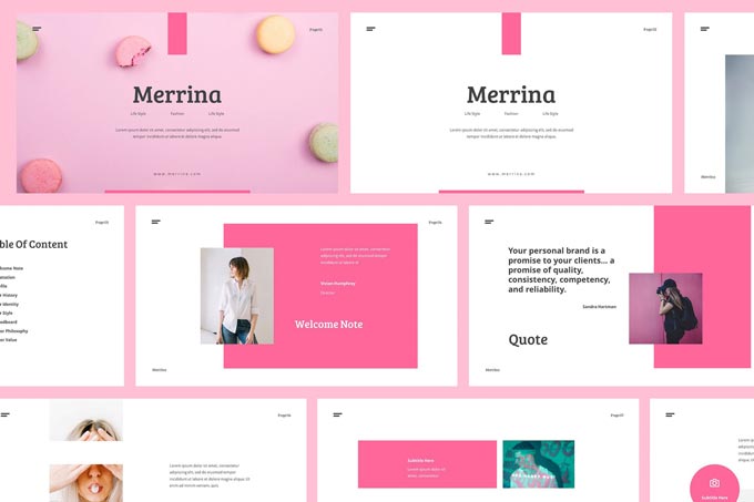 دانلود قالب پاورپوینت Merrina – قالب حرفه ای و آماده PowerPoint