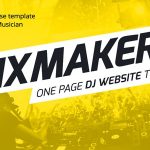 دانلود قالب میوز MixMaker - قالب موزیک حرفه ای و جذاب Adobe Muse