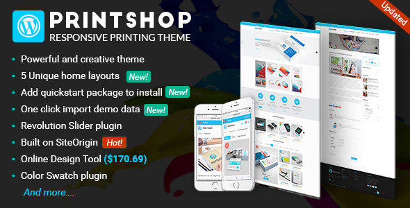 دانلود قالب وردپرس Printshop - پوسته فروشگاهی واکنش گرا و حرفه ای وردپرس